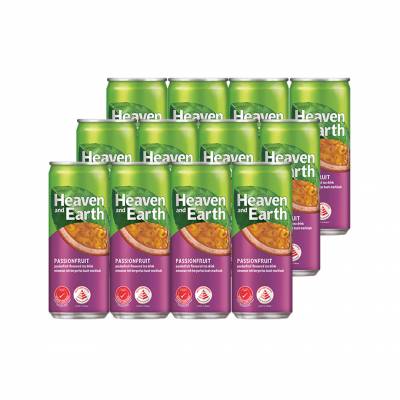 HEAVEN & EARTH Passionfruit Can Carton (300ml x 12)