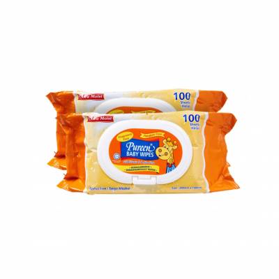 PUREEN Baby Wipes Orange (2x100'S)