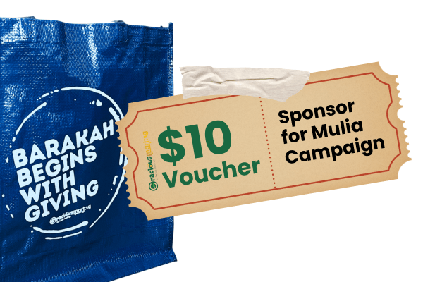 Sponsor $10 Voucher for Mulia Campign