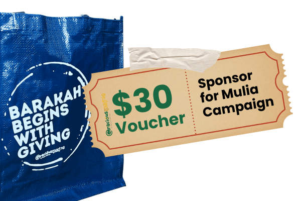 Sponsor $30 Voucher for Mulia Campign