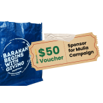 Sponsor $50 Voucher for Mulia Campign