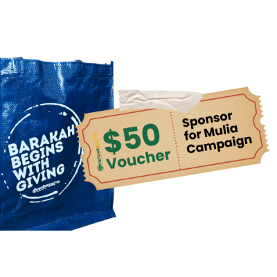 Sponsor $50 Voucher for Mulia Campign