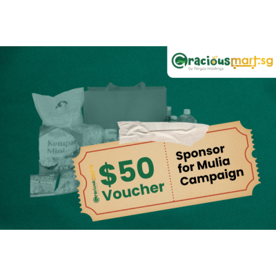 Sponsor $50 Voucher for Mulia Campign